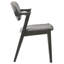 Chaise de salle à manger en noyer foncé et gris (ensemble de 2)-1866057683-1866057682