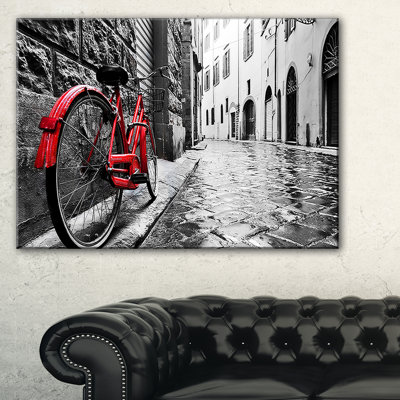 " Retro Vintage Red Bike "