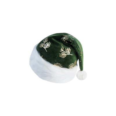 Chapeau de Noël de Noël pour animaux de compagnie et adultes, 15,75 x 4,72 x 0,20 pouces, vert