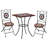 Lucan 2 - Person Metal Patio Dining Set with Square Table