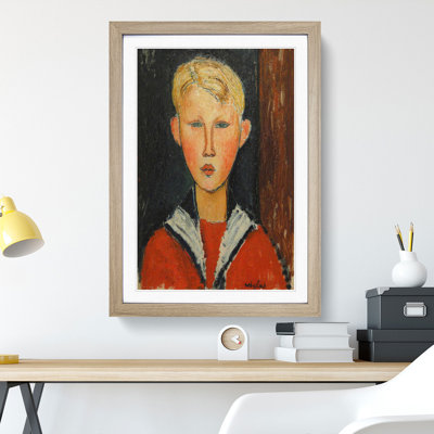 The Blue-Eyed Boy by Amedeo Modigliani - Picture Frame Painting