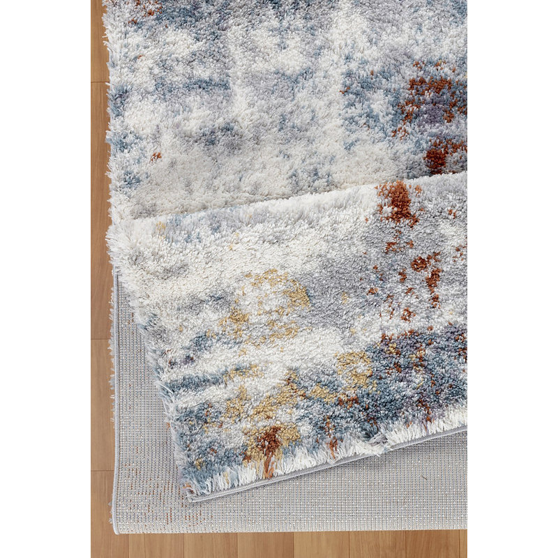 Loft Shag Multi  Shaggy Area Rug, Rectangle 5'3" x 7'