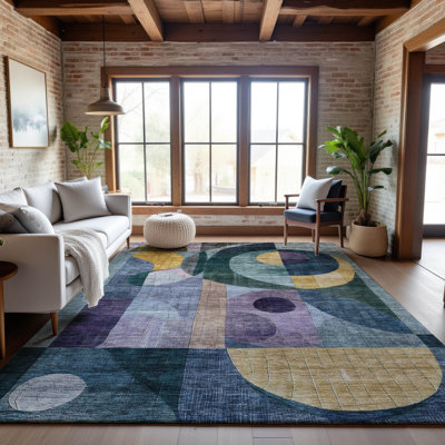 Premium Machine Washable Dimatteo AMF1118 Modern Rug