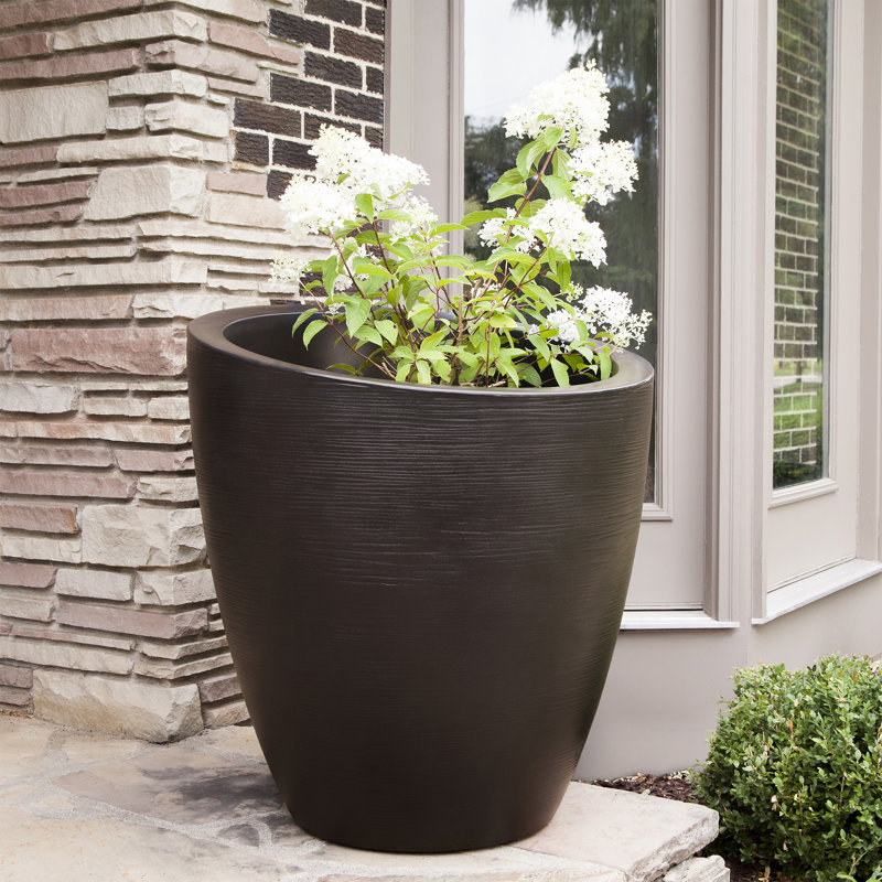 Jardinière en plastique Marazzi, H 34 po x l 30 po x P 30 po, Espresso