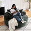 Fauteuil pivotant à 360 degrés en mousse de chenille - canapé-lit moelleux pour le salon, la chambre à coucher et le coussin de salon-873951788-873951789