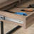 L-Shaped Desk, Brown Finish