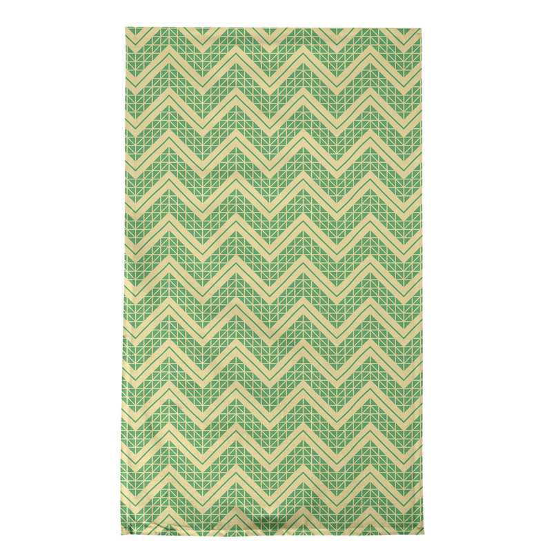 Stephenie Tea Towel Kitchen Towel, Light Green/Yellow, Cotton Twill
