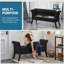 Banc de rangement rembourré l 52 po Sholom-2036811687