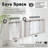 Closet Doors Bi-Fold Barn Door 5-Panelled White Manufactured Wood Pre-Assembled & Paintable Double Bi-Fold Barn Door 120" x 84" With Installation Hardware Kit (Ideal for Tiny Closet,Pantry,Laundry,Bathroom)-110651684
