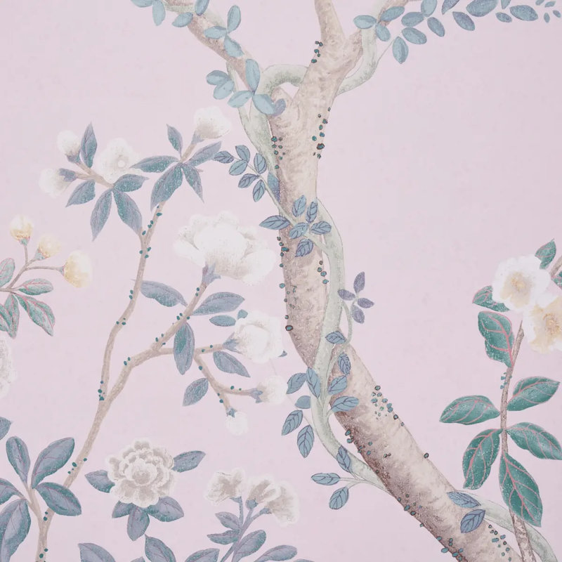 Schumacher x Miles Redd Madame De Pompadour Panel Set, Blush
