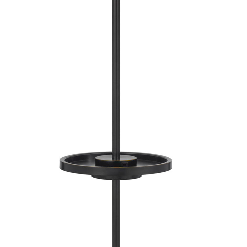 Lampe sur pied à plateau 62 "62", Bronze, Beige
