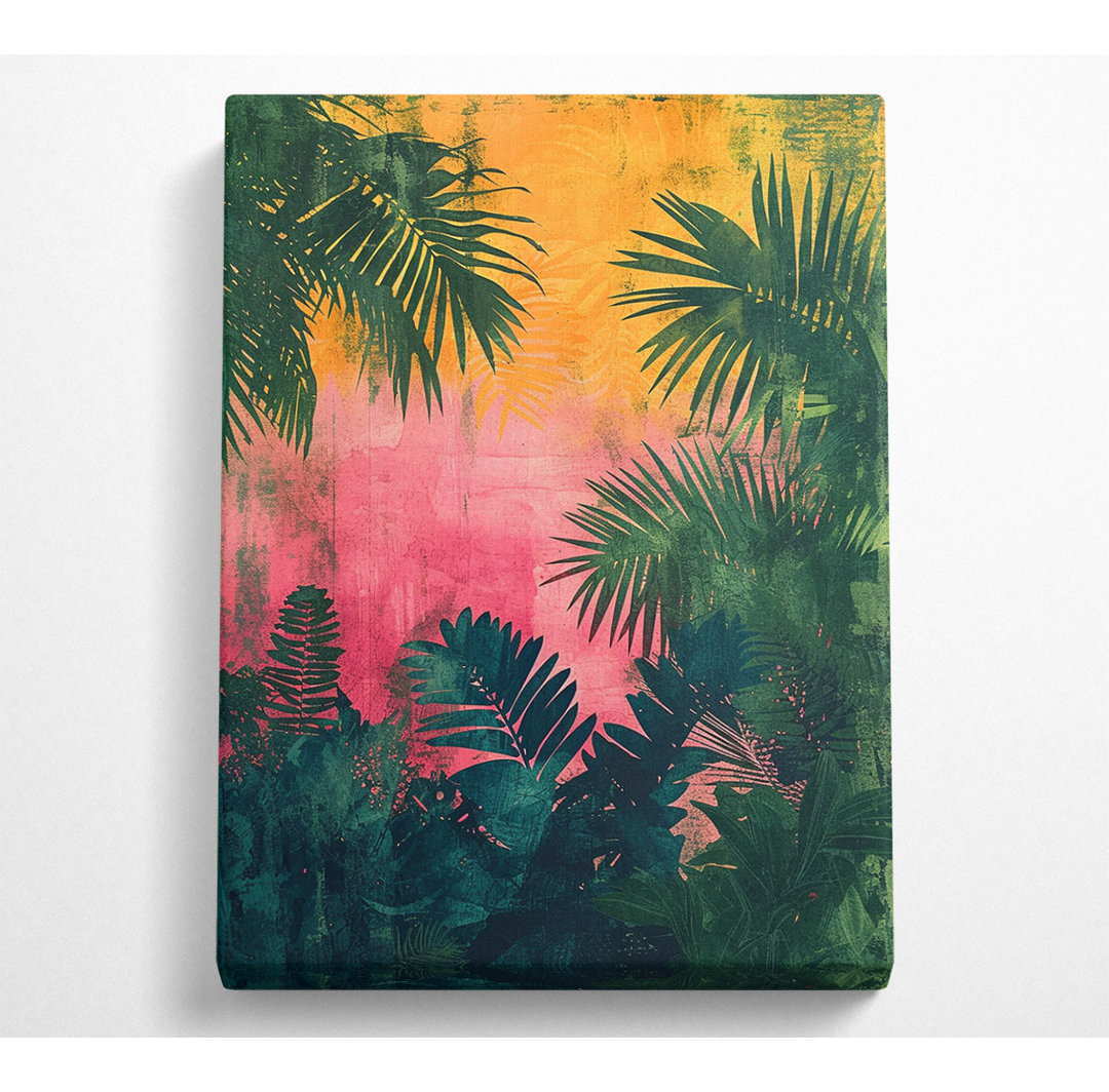 Distressed Jungle - Kunstdrucke auf Leinwand ohne Rahmen