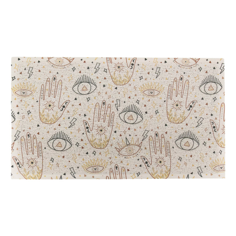 Temperence Non-Slip Indoor Doormat, Blue