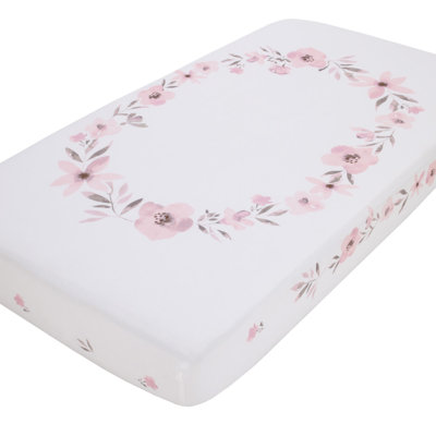 Kraus Greenguard Gold Certified Floral - Piece Standard Crib Fitted Sheet