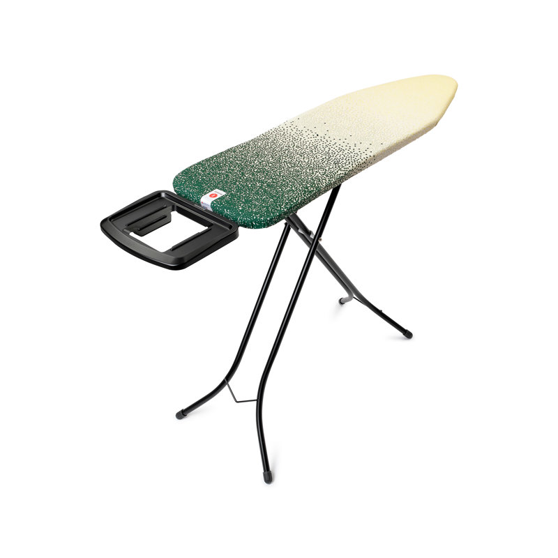 Brabantia Size B Ironing Board with Solid Steam Iron Rest, Black/Green/Beige