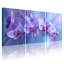 Plantes et fleurs, orchidée mauve, ensemble de 3 impressions sur toile-342814136