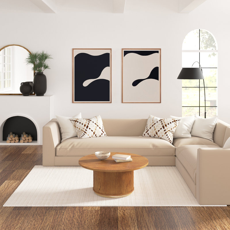 Tapis d'intérieur en laine Aneliese, Rectangle de 10 pi x 14 pi