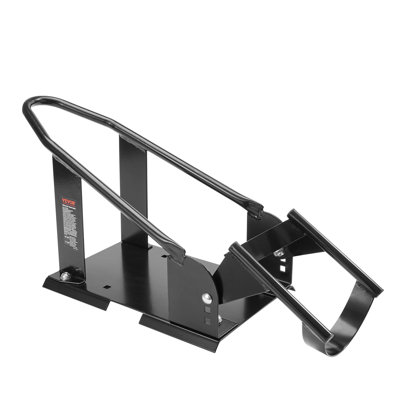 Cale de roue de moto, support de berceau de roue d'une capacité de 1800 lb, support de roue avant en acier robuste avec 3 trous réglables, pour les motocyclettes tout-terrain de 15 à 21 po, les motos standard