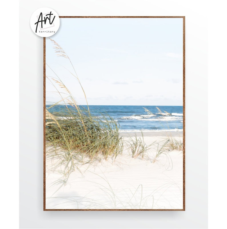 Art mural océan, décor de maison de plage, impressions côtières ou toiles, H 24 po x l 54 po