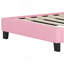 Lit simple tapissier princesse avec tête de lit couronne, lit plateforme simple avec tête de lit et pied de lit-104933791-104933788
