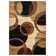 Tapis abstrait beige / brun Adonia