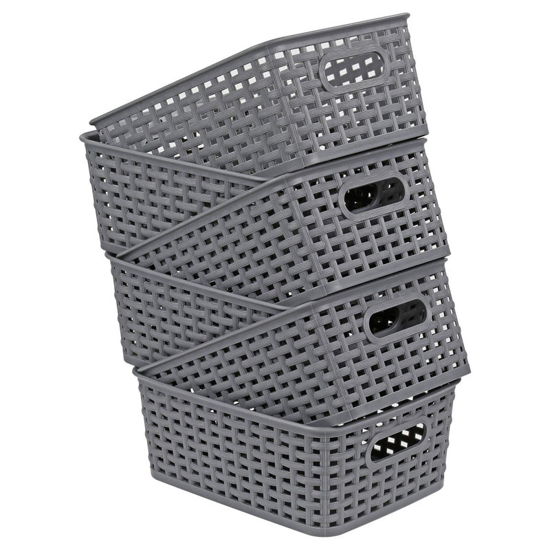 Plastic Crate, Grey