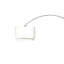Lampe sur pied moderne avec double abat-jour blanc, base ronde en marbre, 81 po