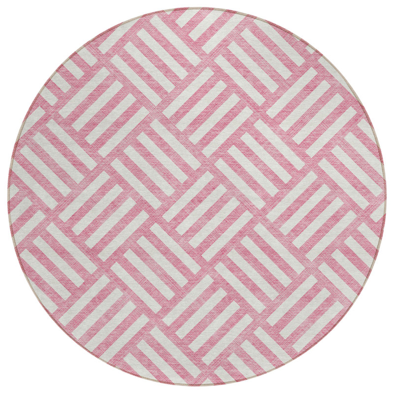 Tapis d'entrée / extérieur antidérapant Kinslee, Rond 8 pi