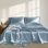 Ensemble de draps 6 pièces pour grand lit satin de luxe 100% satin satin