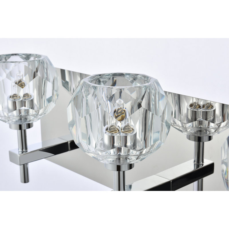 Applique murale en fer Kington, Chrome chrome, 4, H 6 po x l 25 po x P 6 po