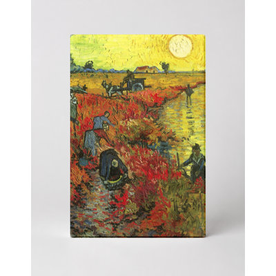 The Red Vineyard (1888) - Portrait, art mural sur toile