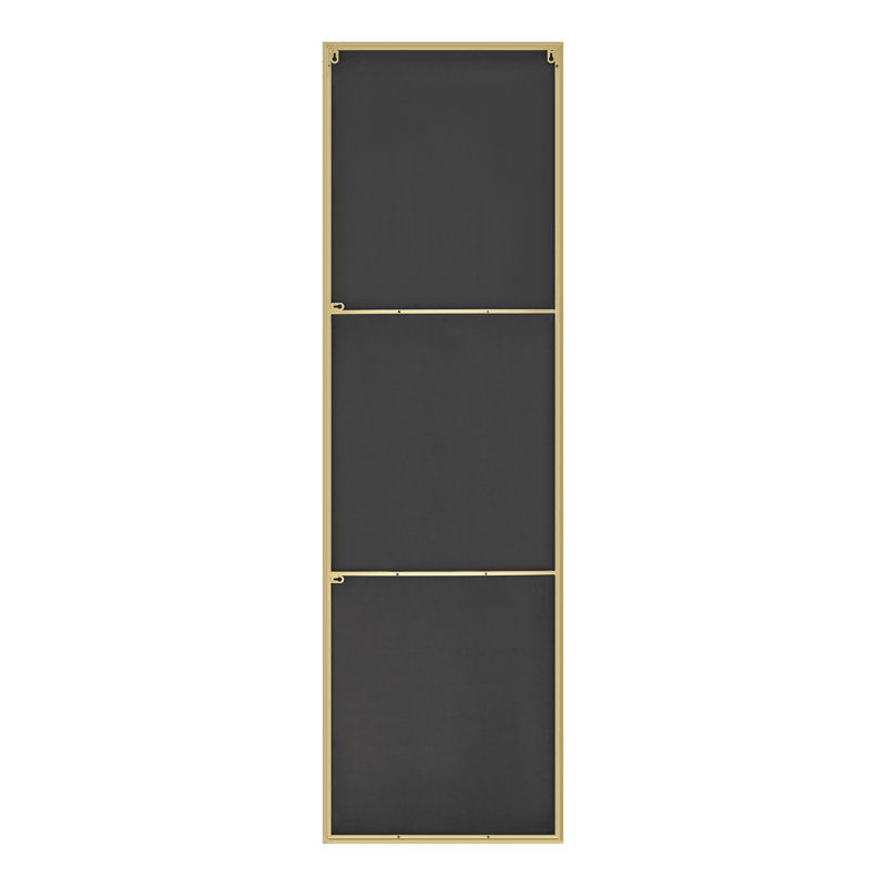 Rectangle Metal Frame Wall Mirror Simple and Elegant Modern Design, 170cm H x 50cm W, Gold