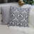Baroque Skull Throw Pillow – Black & White Accent Cushion