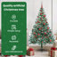 4.92' H Lighted Artificial Christmas Tree