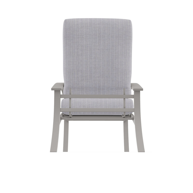 Belle Isle Outdoor Lounge Chair, Restore Indigo, Warm Gray