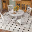 Ensemble de table de salle à manger extensible 5 pièces et 4 chaises rembourrées-760518785