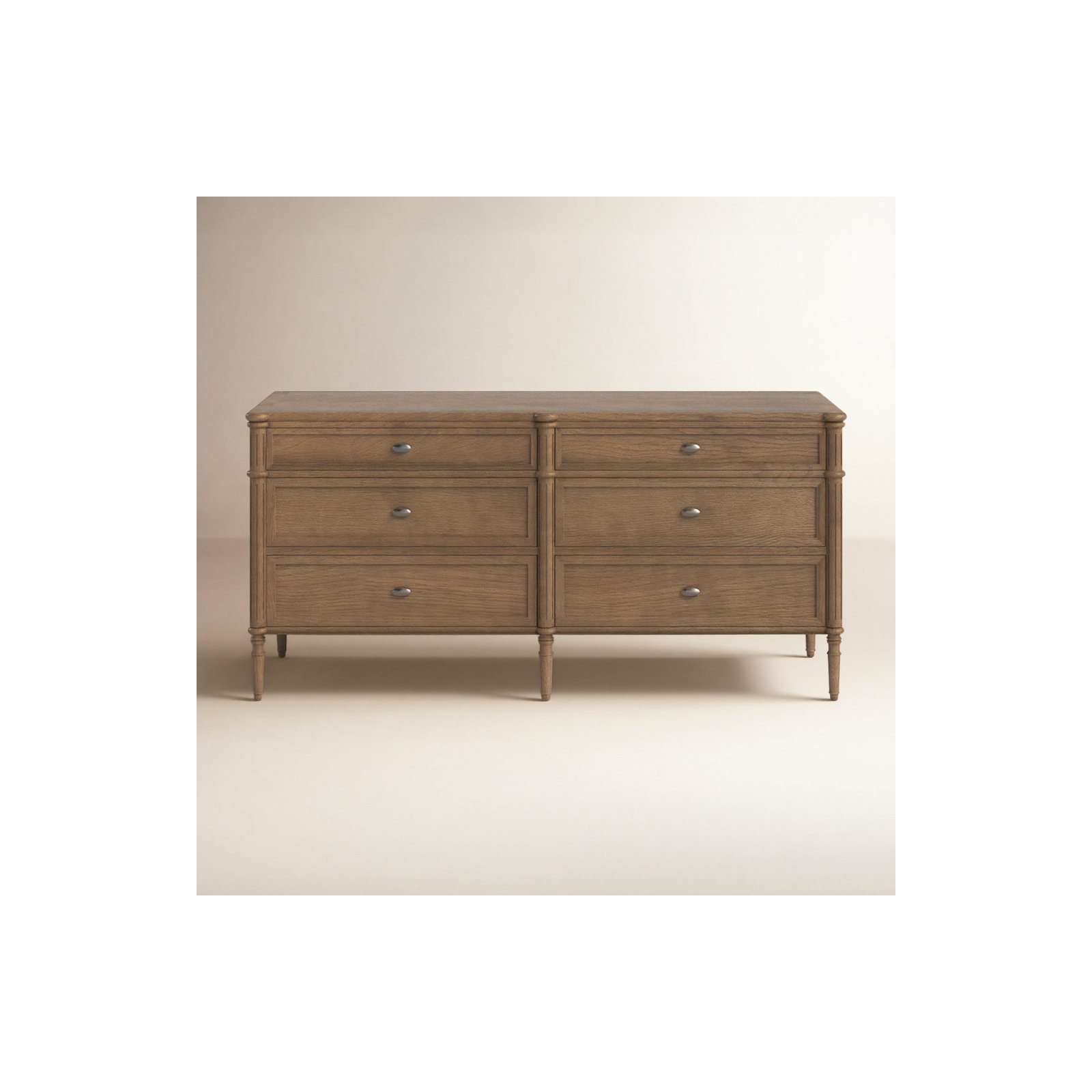 Susie 6 - Drawer Dresser, Toasted Oak
