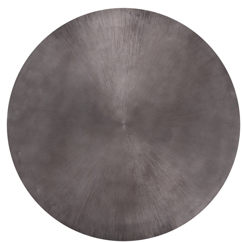 Creed Coffee Table, Gunmetal, 15" H x 34.25" L x 34.25" W