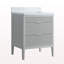 Ensemble de meuble-lavabo autoportant 30 po avec 2 ensembles de poignées et plateau en marbre d'ingénierie entièrement assemblé gris-96620760