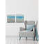 «Flowers by the Sea Diptych», ensemble de 2 cadres flottants sur toile-29544508