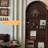 Retro Style Rotating Mirror with Integrated Storage Rack
