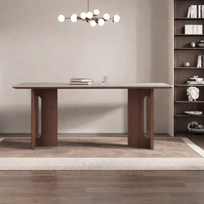 Travertine Rock Slab Dining Table by dujinlong home