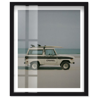 «Coastal Adventure III Shadowbox Print Vintage Coastal Decor» par Notoriart, cadre noir, 16 x 20