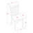 5 Piece Dining Room Furniture Set Includes a Rectangle Kitchen Table with Butterfly Leaf and 4 Dining Chairs, Mahogany-1262439126-1281891457