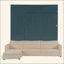 Lit escamotable mural Murphy avec canapé et tablettes, panneau vert-1092307661