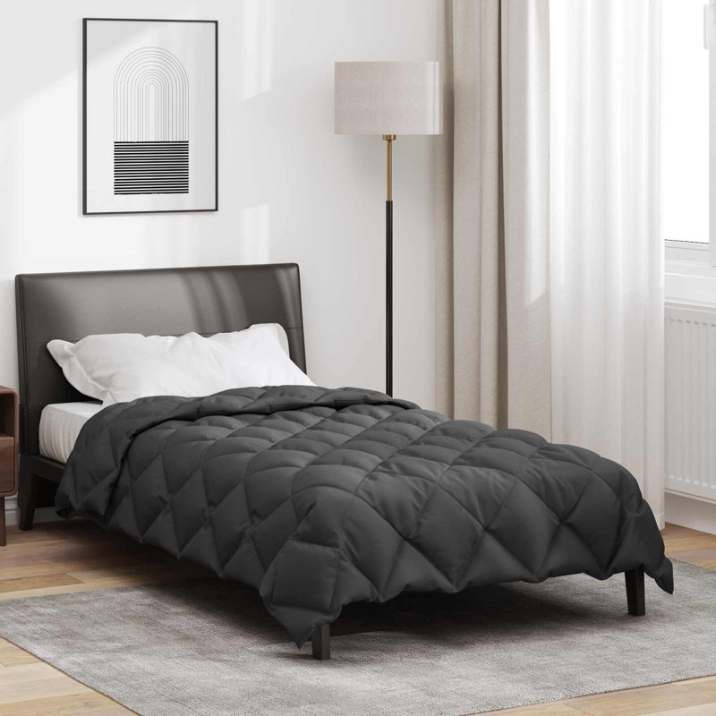  Winter Duvet Anthracite 200 X 200 Cm Microfiber, Single