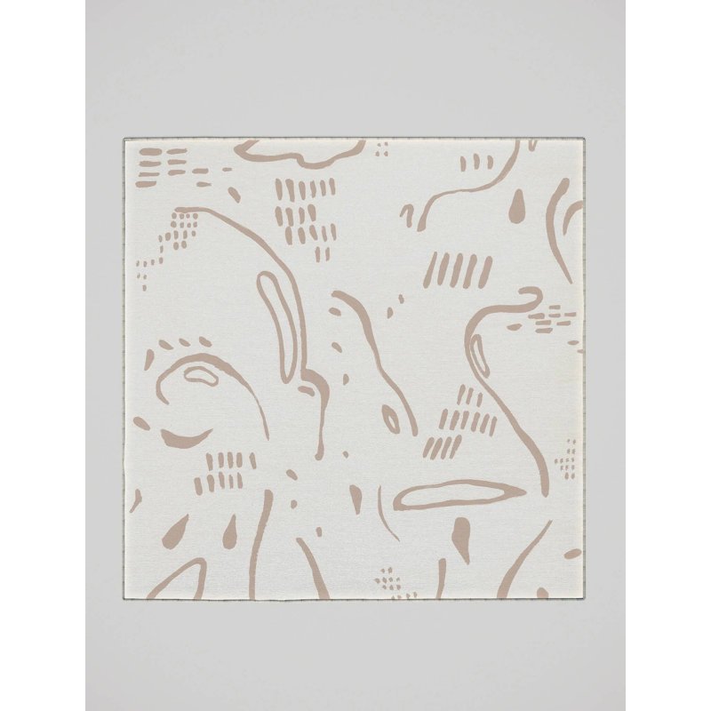 Evangelina Washable Indoor Rug, Square 7'