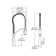 Avado Pull Down Single Handle Kitchen Faucet With Accessories