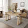 Radnor 3 Piece Configurable Rectangular Writing Desk Office Set