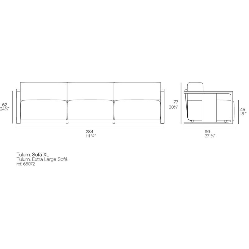 Tulum XL Sofa, White